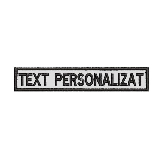 Emblema brodata personalizata cu text Emblema brodata personalizata cu text