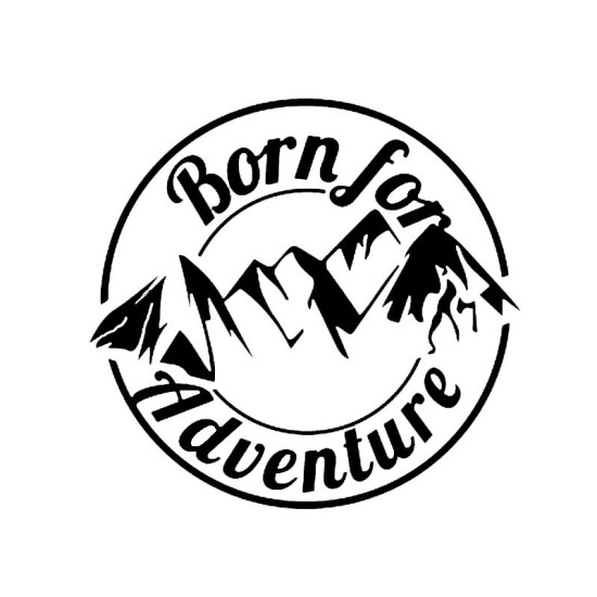 Sticker auto Born for Adventure Sticker auto Born for Adventure