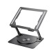 Suport ergonomic pentru laptop, tableta cu rotire 360, rabatabil, din aluminiu Suport ergonomic pentru laptop, tableta cu rotire 360, rabatabil, din aluminiu
