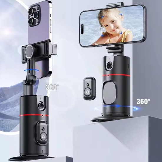 Suport inteligent telefon cu urmarire a fetei, rotire 360 Suport inteligent telefon cu urmarire a fetei, rotire 360
